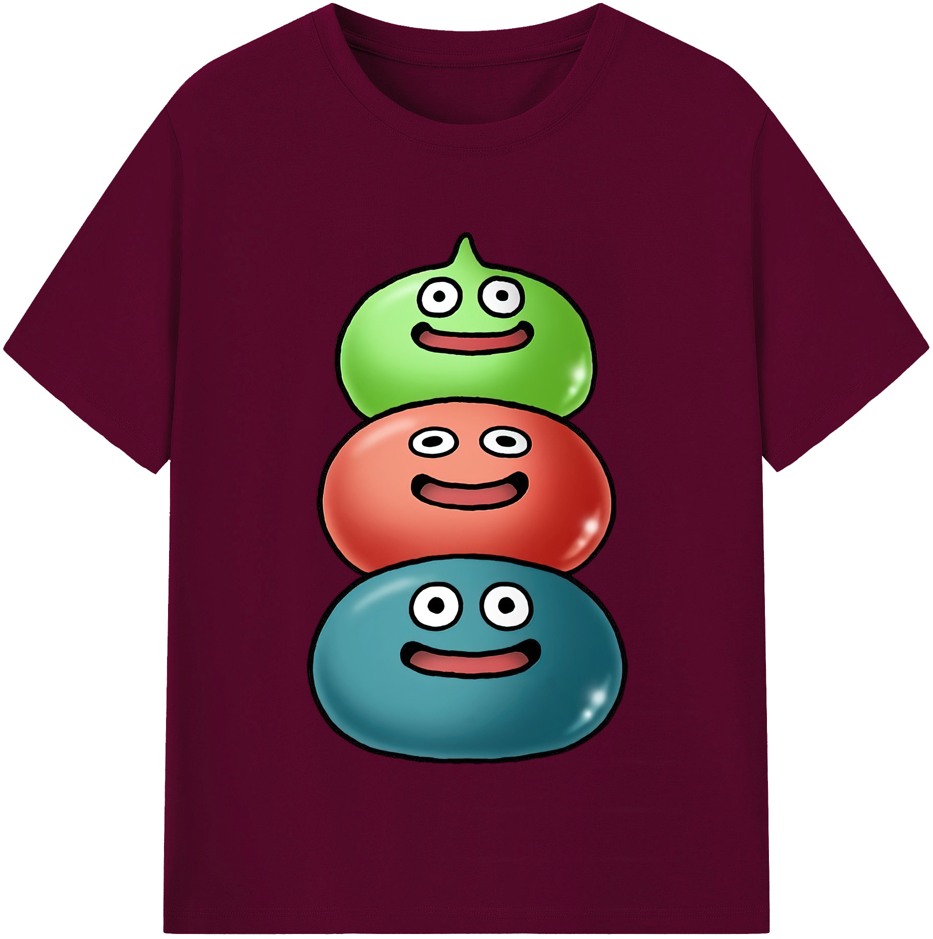 （画像用） ドラゴンクエスト Doragon Kuesuto Dragon Quest レディースカジュアルプリントTシャツ（綿100％）